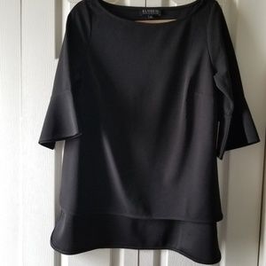 Black hi-lo tunic